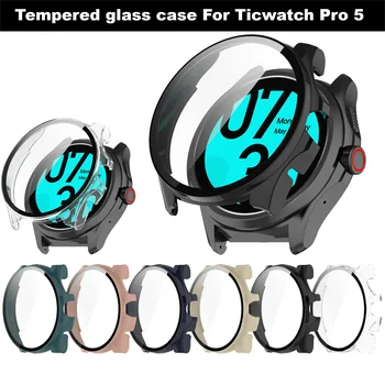 Smart watch Custodia in vetro temperato per Ticwatch Pro 5 Proteggi schermo per orologio Per Ticwatch Pro5 custodia samrt orologi accessori