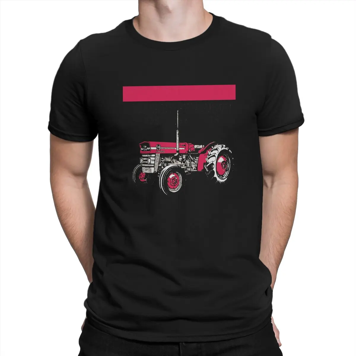 Copia Del Trattore 135 165 175 Maglietta Da Uomo Massey Ferguson Maglietta Casual Manica Corta Girocollo T-Shirt Idea Regalo Abbigliamento