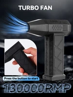 Mini Air Blower 130000RPM Turbo Jet Fan Outdoor Portable BBQ Electric Blower Car Dryer Powerful Computer Dust Blowing Cleaning 1