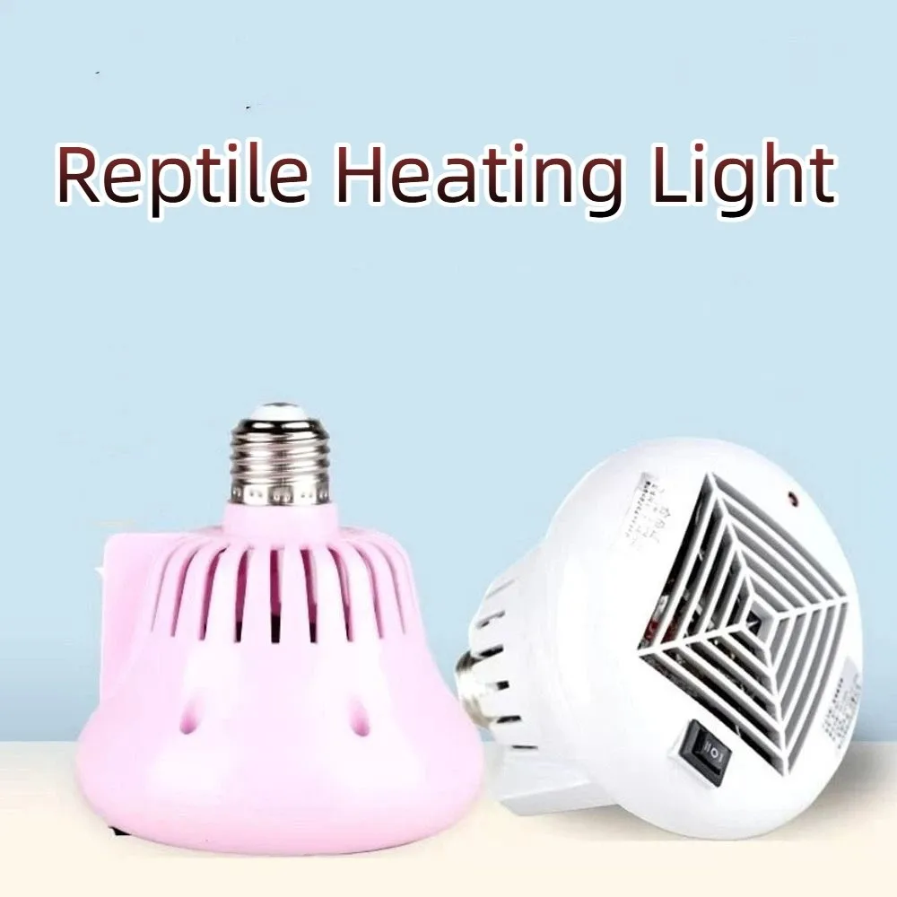 E27 Socket Animal Heating Lamp 0-50-100W 3 File Adjustment Reptile Heating Light 0-100-200W Temperature Controller