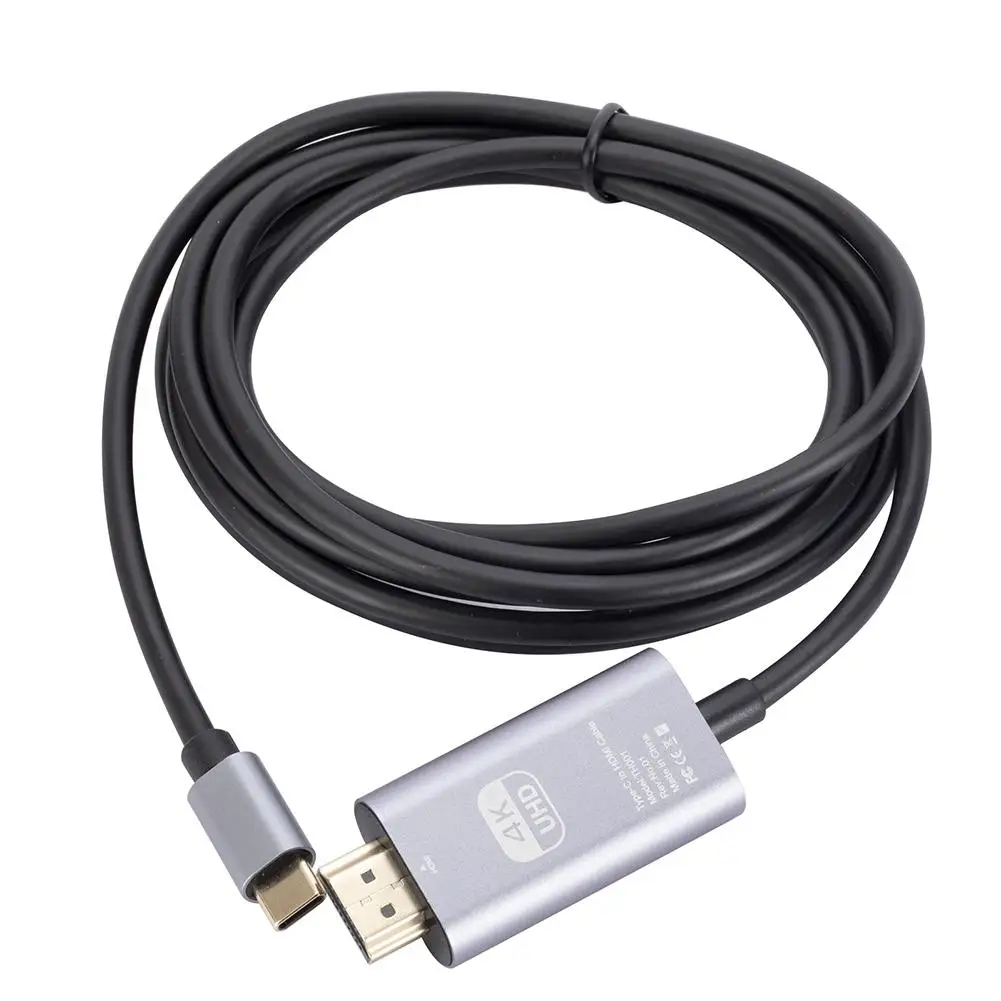 C 타입에서 HDMI 호환 비디오 어댑터, 고화질 스크린 프로젝션 어댑터 케이블, 노트북 휴대폰과 동일한 스크린 케이블, 4K 60Hz