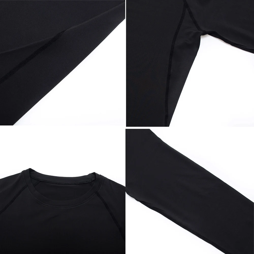 Summer Men's Fiess Sports Training Tops Breathable Quick Dry Clothes Long-sleeved Running Round Neck T-Shirt Sportswear_voghion.com