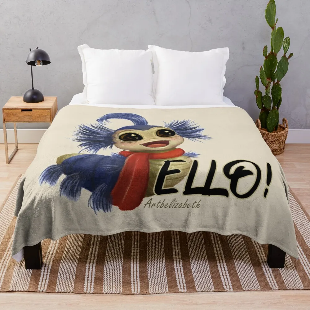 

Labyrinth Worm Throw Blanket WarmBlanket Camping Blanket