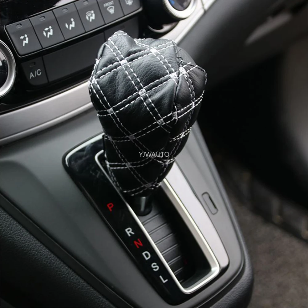 Hand Brake Cover Gear Shift Knob Automobile Parking Decoration Grid