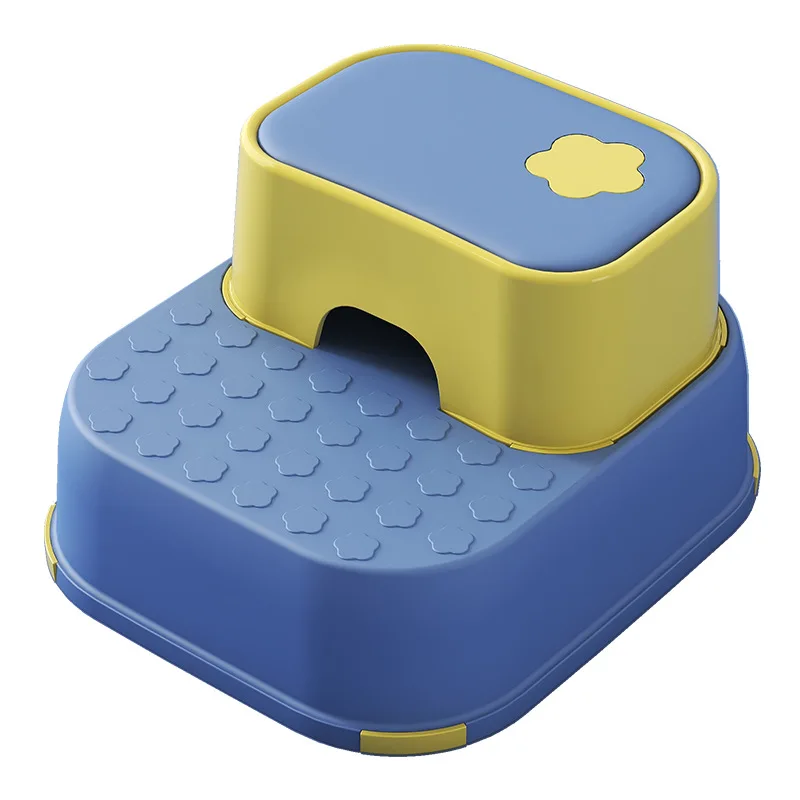 Double Layer Step Stool for Toddler Boy Girl Non-slip Sturdy Detachable Footstool Kids Washing Face Chair Bench Step Stools