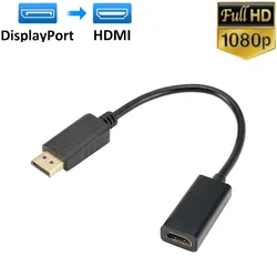 4K DisplayPort to HDMI Video Audio Adapter Cable (1080P DP to HD)
