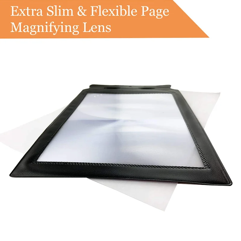 Description Picture 5 of itemA4 Lenses Large Sheet Magnifier Magnifying Glass Book Reading Lens Page Glass Lens Magnification Aid Fresnel Lentes Magnifier