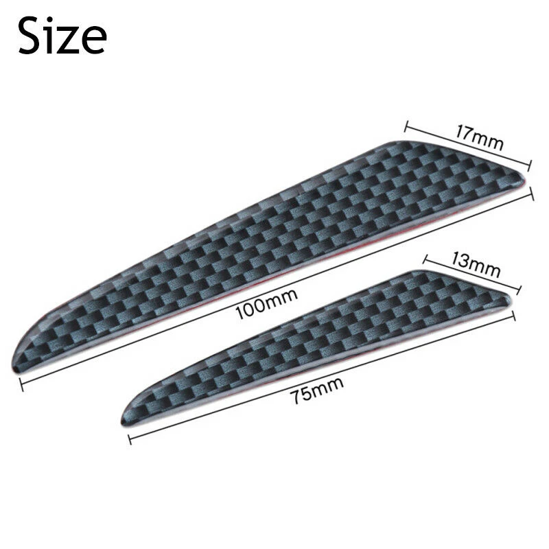 Car Door Edge Guard Strip 4x Anti-collision Trim Carbon Fiber Bumper