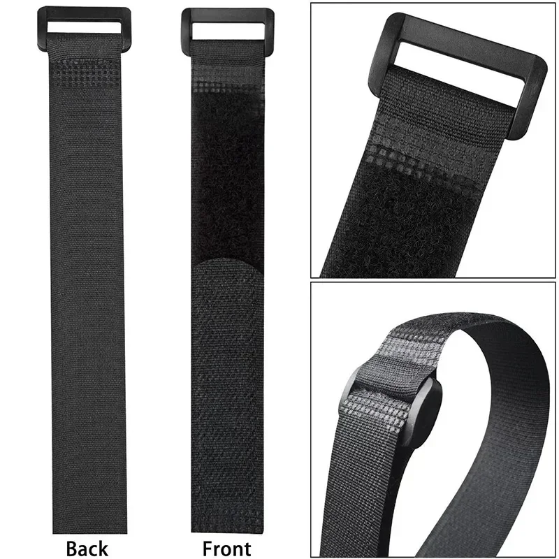 5/10Pcs reusable hook and loop straps fastening cable ties cable straps nylon securing wire cord ties organizer fastener tape