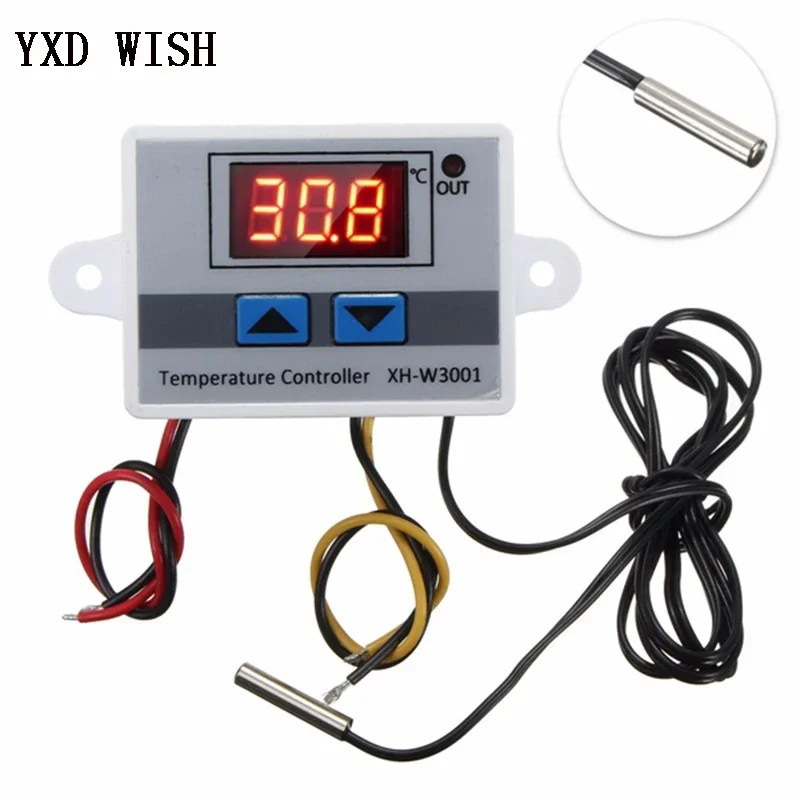 

XH-W3001 Digital Temperature Controller Thermostat W3001 110V 220V 12V 24V Thermoregulator Aquarium Incubator Temp Regulator