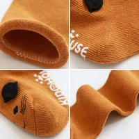 Cartoon Children Long Socks Soft Cotton Baby Knee Protection Stockings Solid Color Toddler Anti Slip Floor Sock Kids Sokken Sox 3