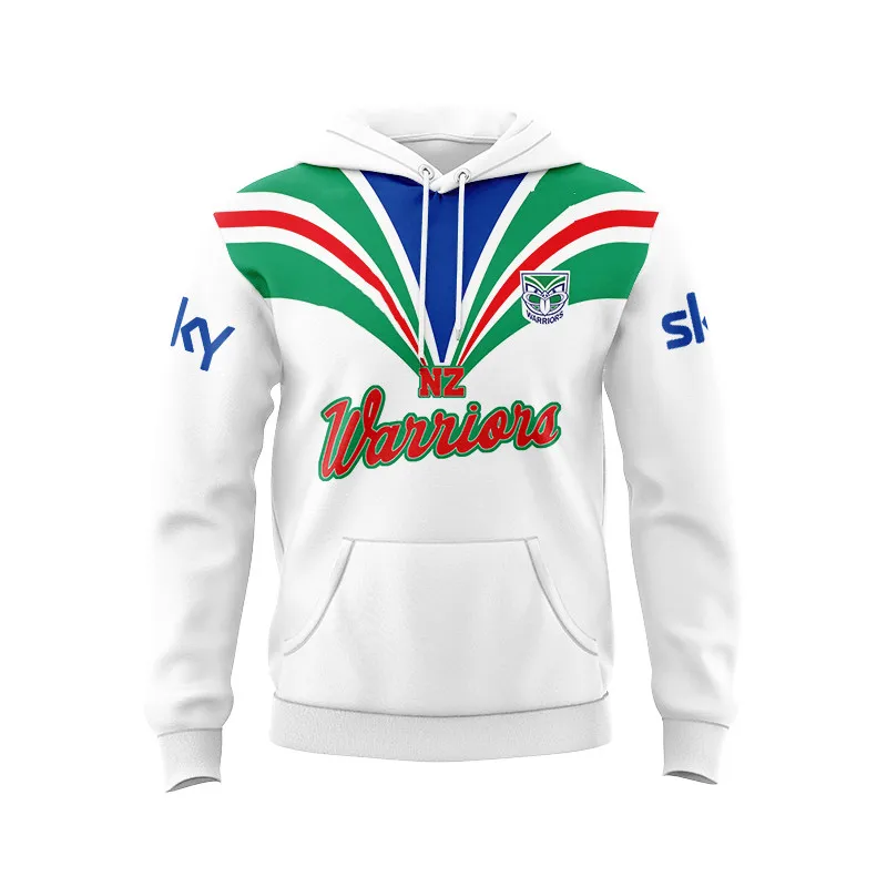 

2024 NEW ZEALAND WARRIORS MENS HERITAGE RUGBY Hooded JERSEY size S--5XL ( Print name and number )