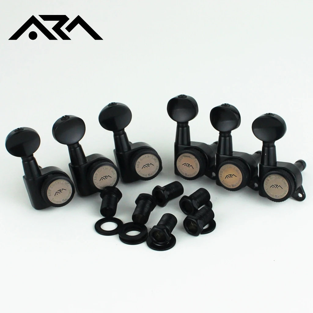 ARM 일렉트릭 기타 금속 잠금 스트링 튜너 와인더 일렉트릭 기타 부품 ST TL SG LP 헤드 크롬 블랙