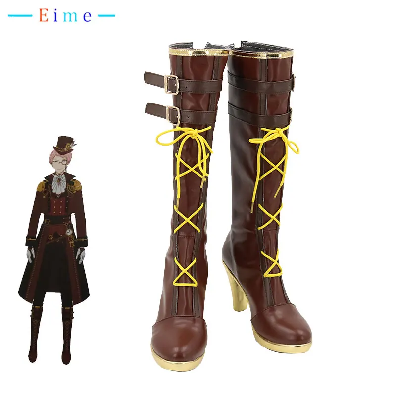 

Itsuki Shu Cosplay Shoes Game Ensemble Stars Cosplay Props PU Leather Shoes Halloween Carnival BootsCustom Made
