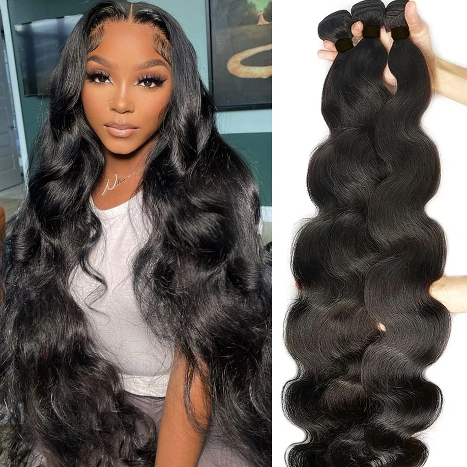 228627-d4b92d.jpg Se02e8d74abbb4446be01d3b050759394u 28, 30, 32, 40 inches Brazilian Body Wave Human Hair Bundles Remy Hair water wave bundles Weaves Mallzona