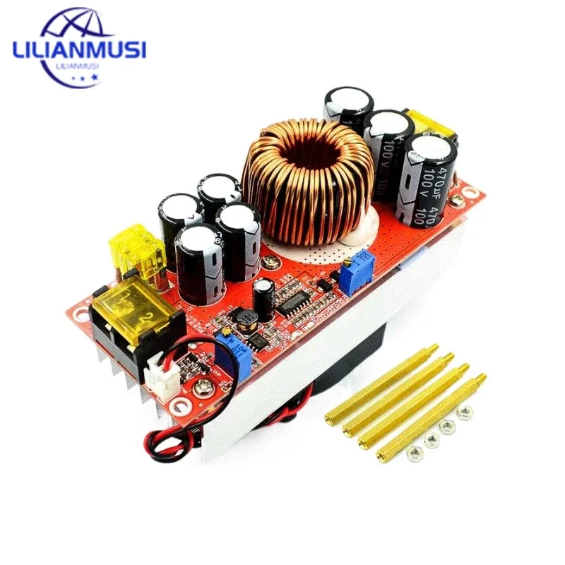 

DC-DC 1500W 30A повышающий преобразователь напряжения, Повышающий Модуль источника питания CC CV, Повышающий Модуль постоянного тока, DC-DC 10-60 в до 12-97 в