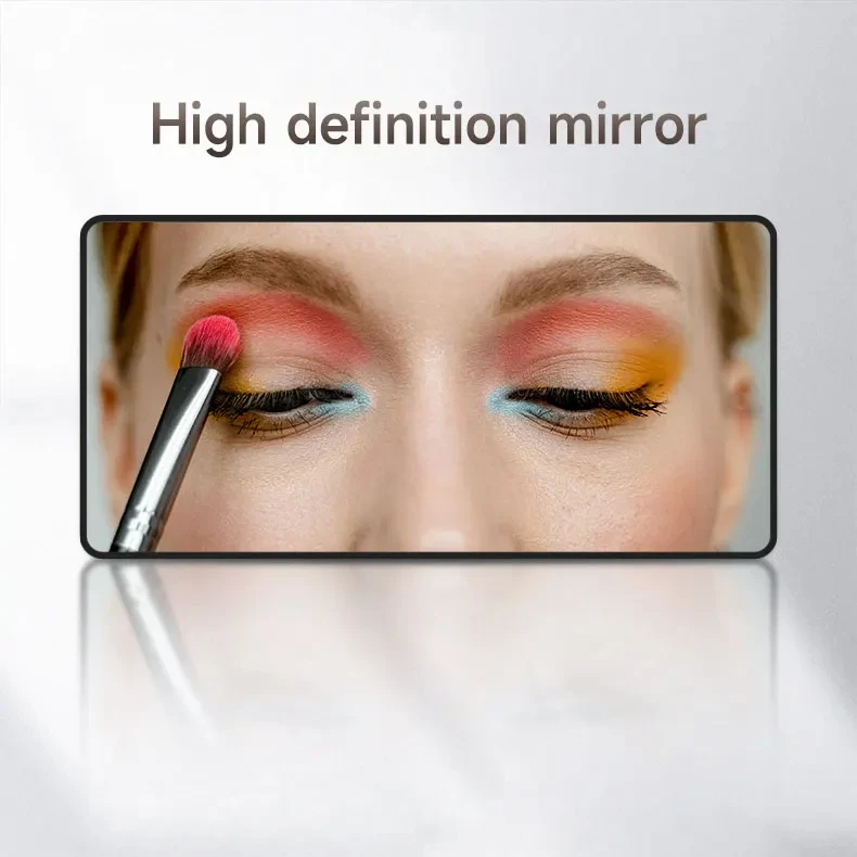 Neue HD Auto Sonnenblende Platte Tragbare Make-Up Spiegel Für Mädchen Frauen Strap Installation Kein Licht Spiegel Auto Innen Zubehör – Detail 3