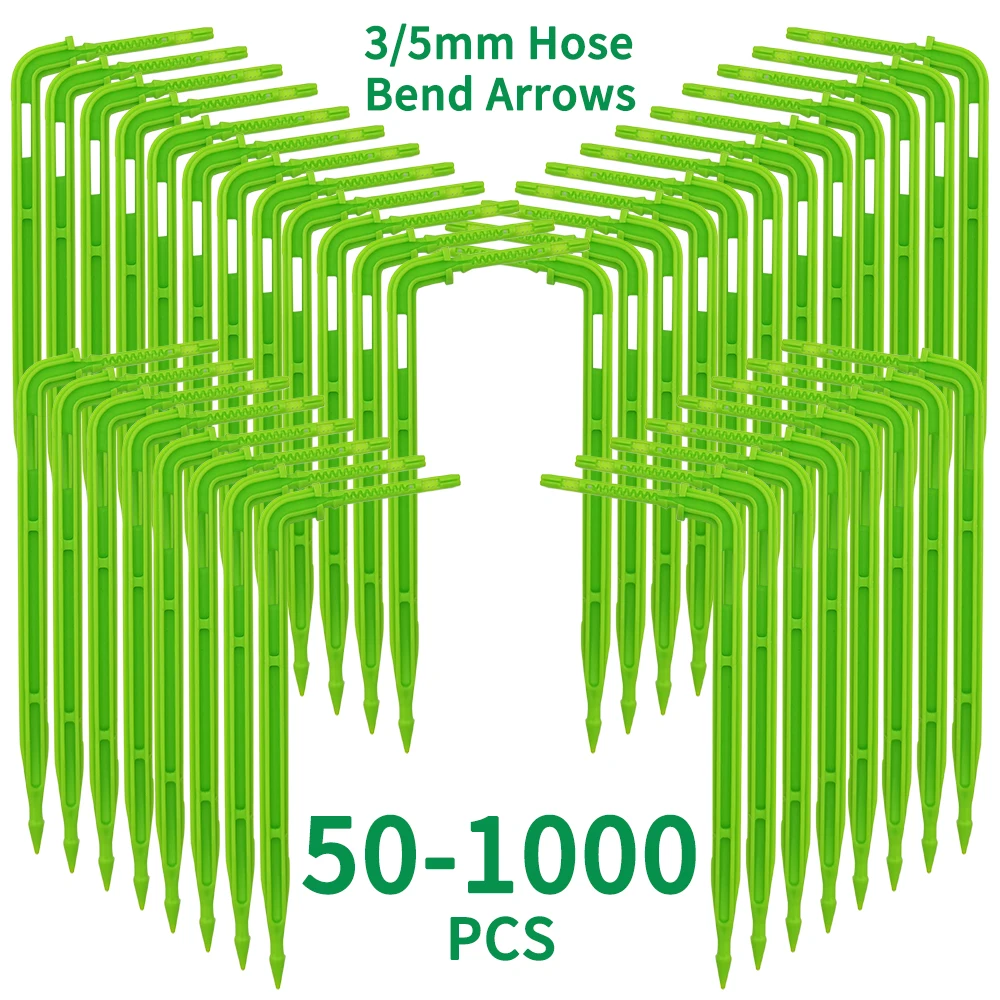 WUJIE501000PCS18GreenDrippers35mmBendingArrowEmittersGarden