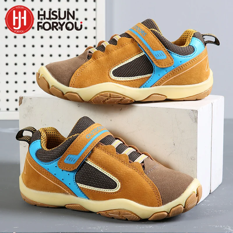 PU Leather Children Shoes Waterproof Kids Sneakers Breathable Girls and Boys Sports Shoes Outdoor Trainers Spring Autumn