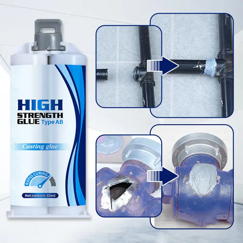 High-Strength Metal Repair Epoxy Adhesive Cold Welding Glue Metal Repair Glue Magic Plastic Repair Casting Adhesive