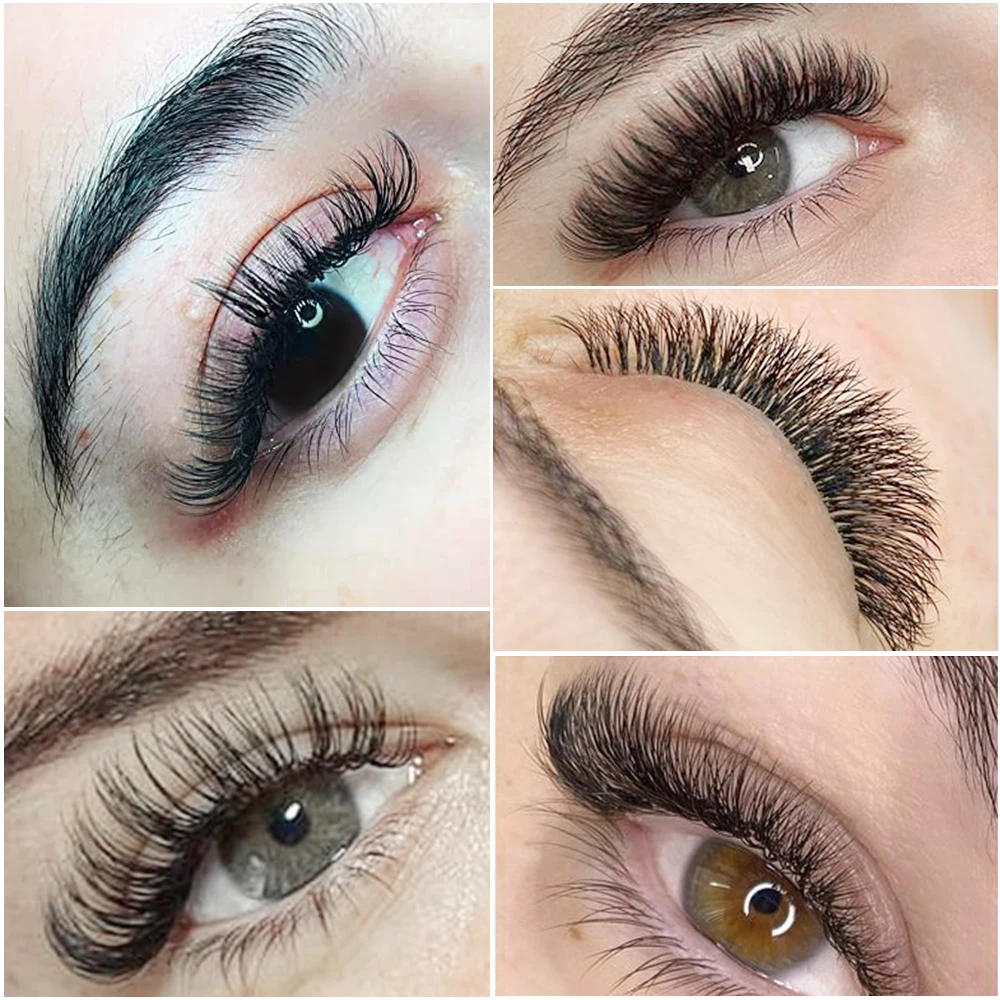 Yelix False Mink Eyelashes Matte Individual Eyelash Extension Volume Eye Lashes Extensions Natural Easy To Work Soft