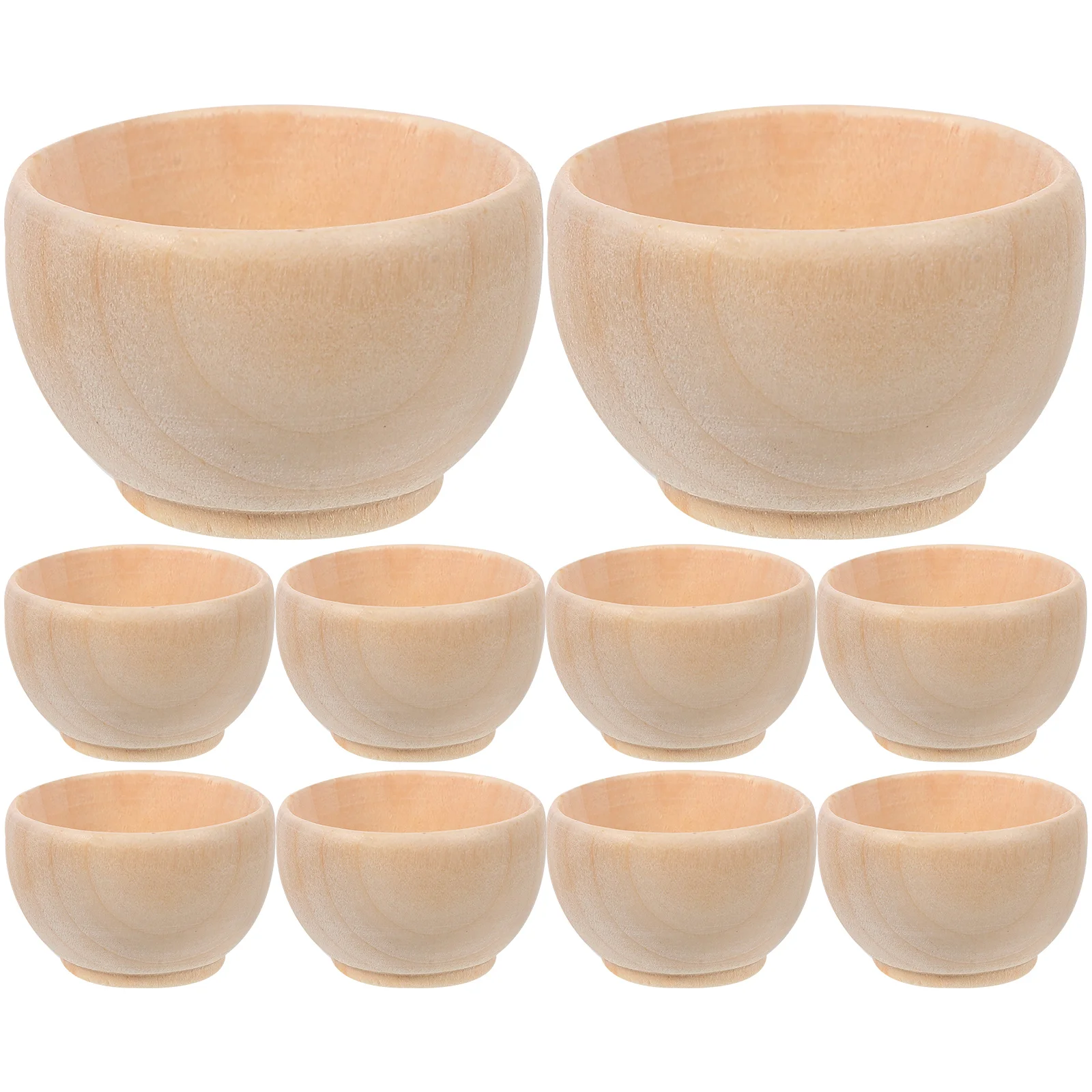 

Small Unfinished Wooden Bowls Pinch Bowls Condiment Cups Salt Cellars Nuts Bowls Unpainted Miniature Bowls Diy Painting Art