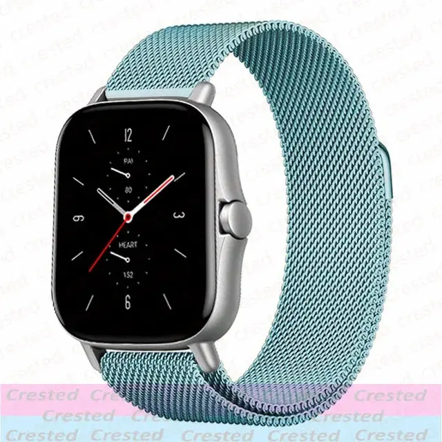 Sleek Milanese Metal Watch Bracelet - Adjustable 20mm/22mm Band