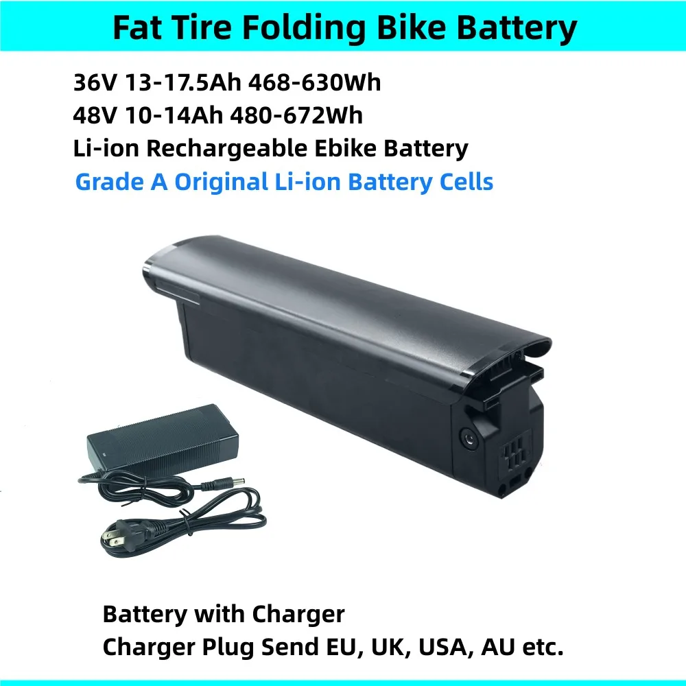 

Fat Tire Folding Bike Ebike Battery 36V 13Ah 15Ah 16Ah 17.5Ah 48V 10.4Ah 14Ah for Starsfly TDL6151 TDL 6151 Rize Bolt X Battery