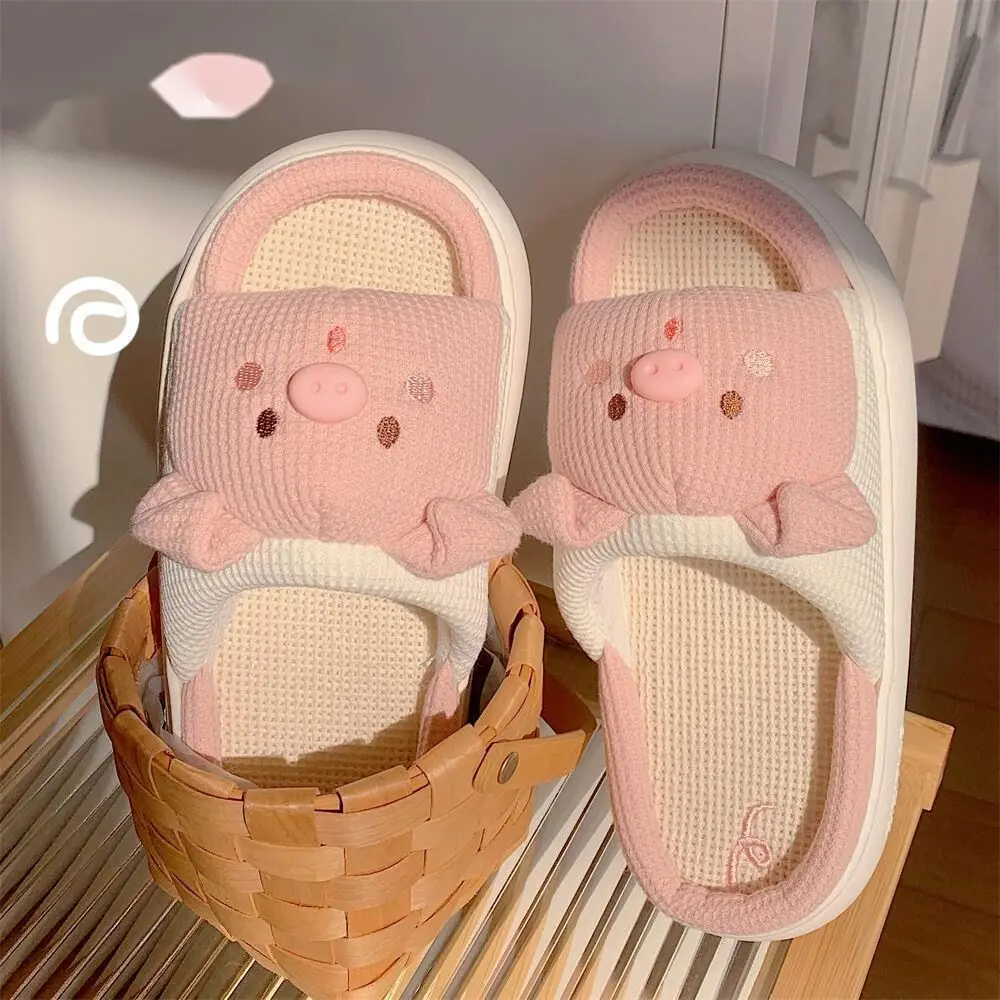 Kadın Peluş Slip-On Kapalı Burun Sonbahar Yaz Açık Hava Kapalı Yastıklı Hafızalı Köpük Nefes Alabilen Ev Ayakkabıları_voghion.com