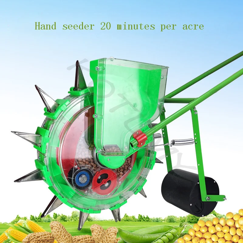 Multifunctional automatic large scale push type seeder sowing machine  soybean corn peanut seed planting machine - AliExpress