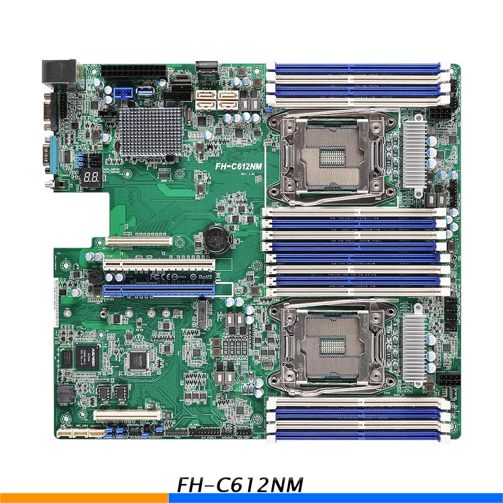 Server Motherboard For ASRock Rack For FH C612NM LGA 2011 LGA2011 DDR3 Support E5 2600 V3
