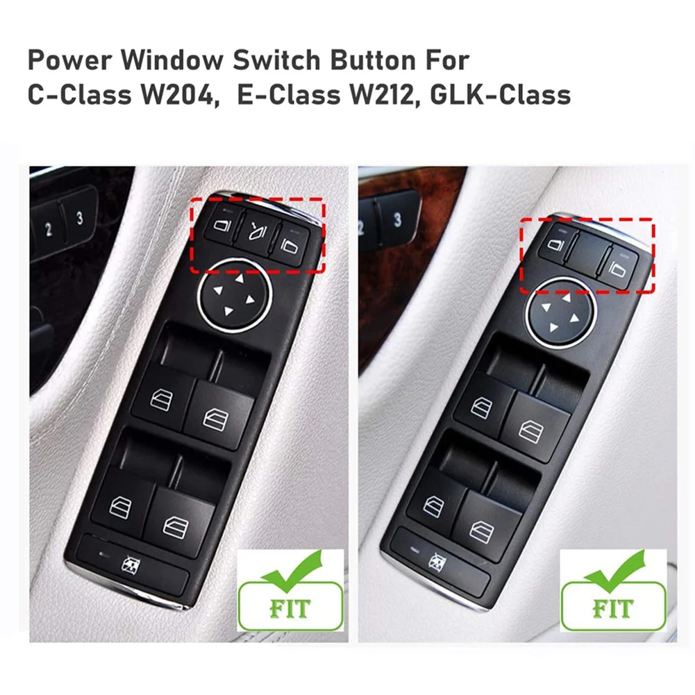 마스터 윈도우 스위치 버튼 커버 캡, 메르세데스-벤츠 C-클래스 W204 S204 W212 W246 W166 W463 E-클래스 E200 E220 E250 용
