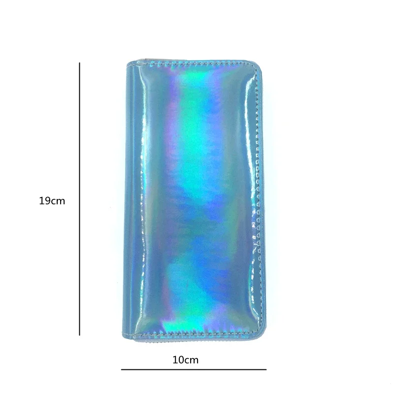 Fashion Colorful Laser Women Wallets Long Zipper Purses Ladies Money Phone Card Holder Holographic Female Clutch 2024 6