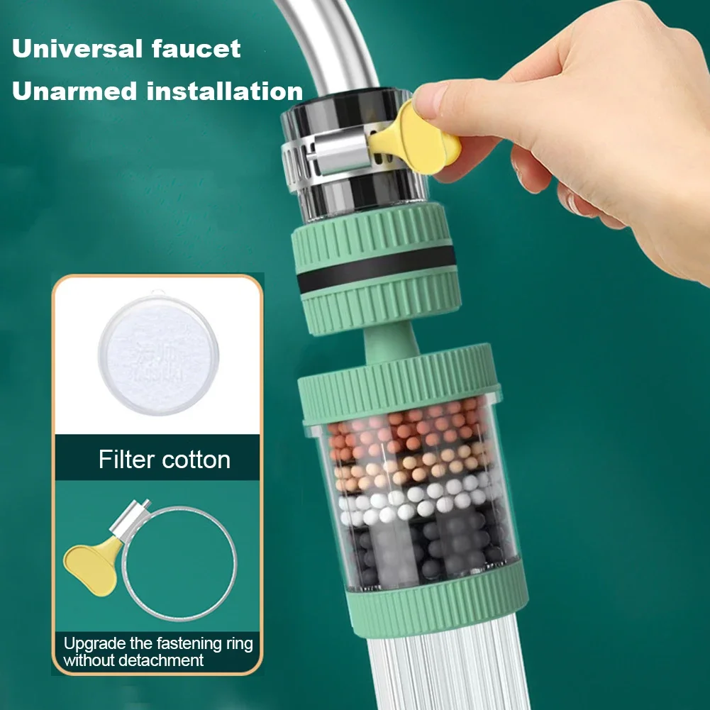6 Layers Water Filter Tap Purifier 360Degree Rotation Water Saving Bubbler Universal Faucet Tap Filter for Home Kitchen Bathroom water purifier filter,water purifier faucet