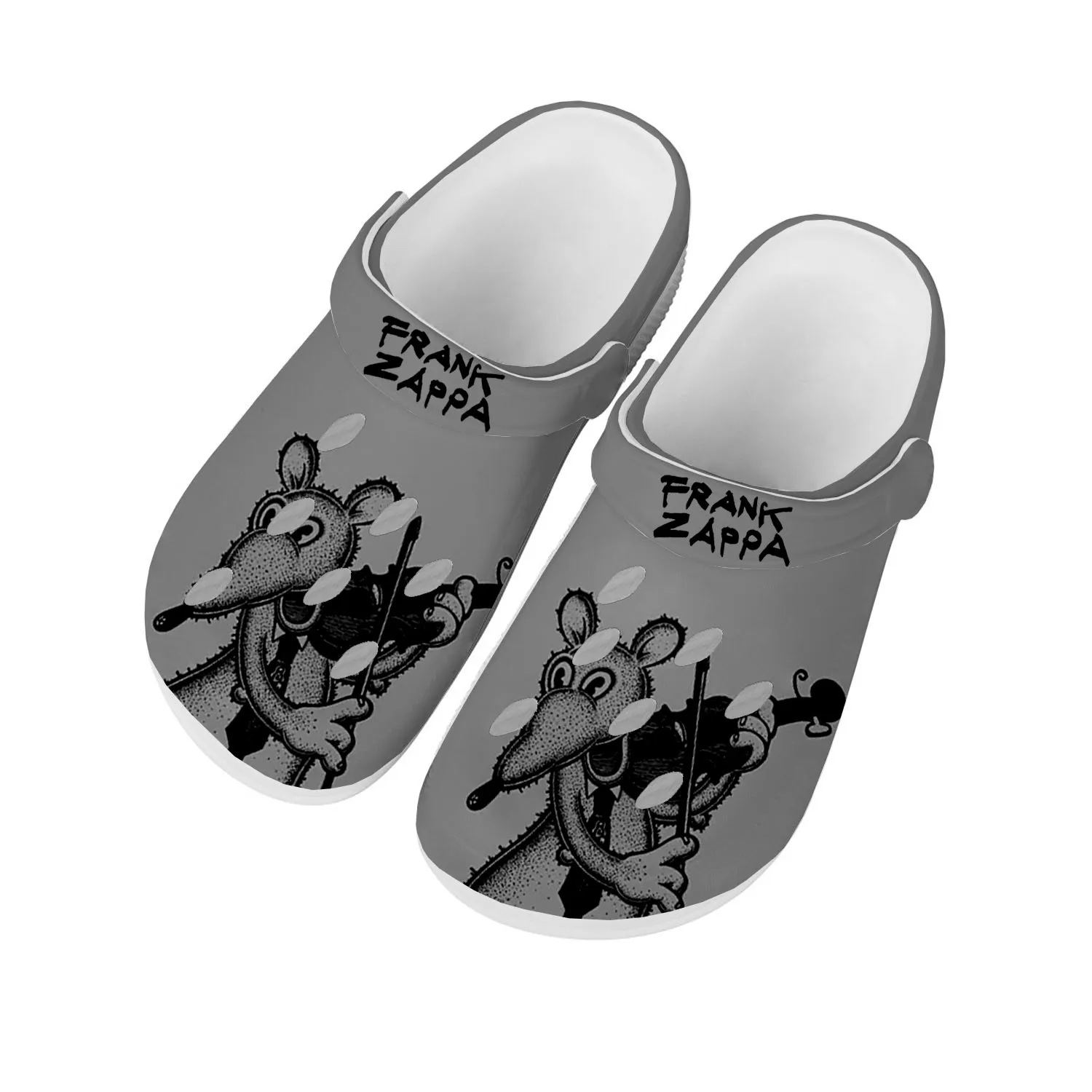 

Frank Zappa Rock Music Home Clogs Custom Water Shoes Mens Womens Teenager Shoe Garden Clog Breathable Beach Hole Slippers White