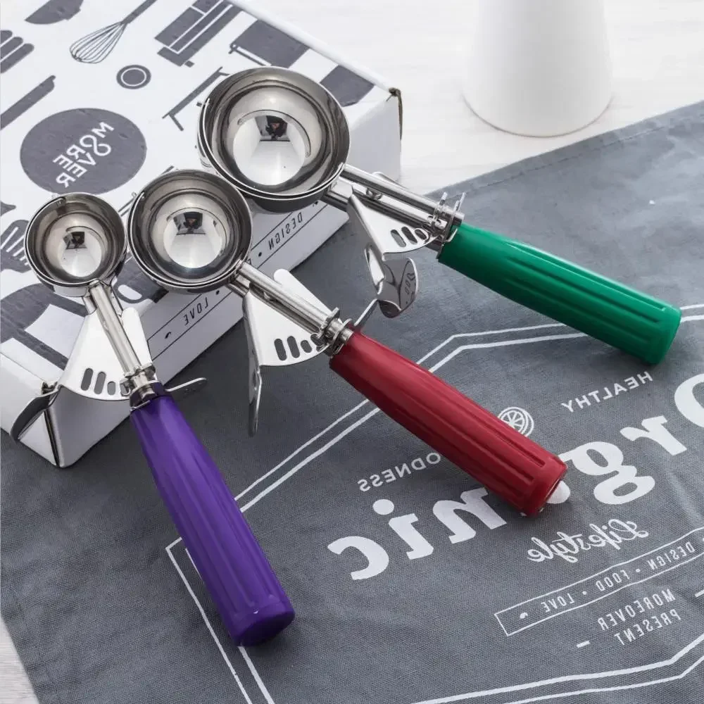 Ice Cream Scoop Stainless Steel Ice Cream Spoons Digger Fruit Baller Scoop Maker Home Kitchen Accessories