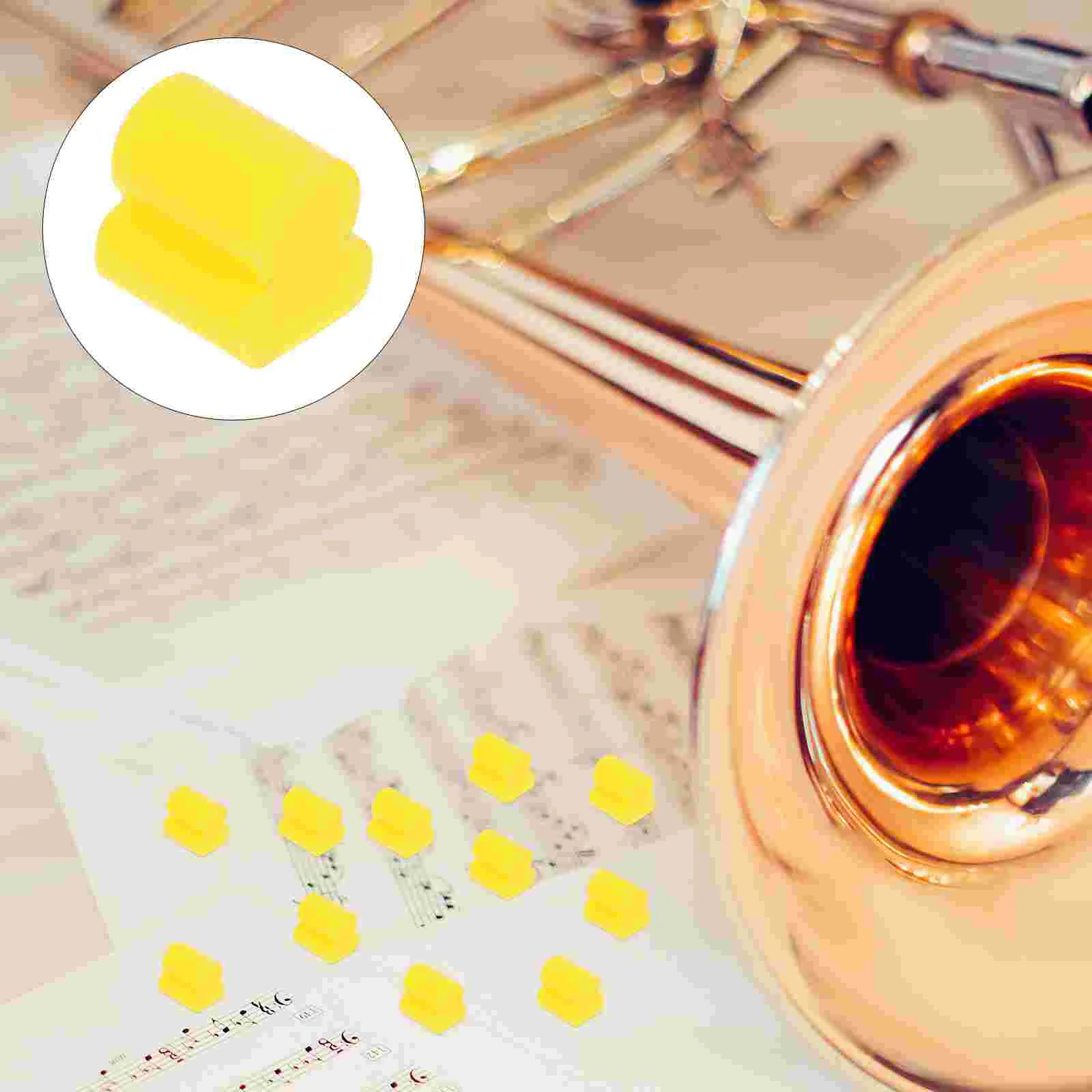 20 Pcs Large Bumper Musical Instrument Mute Pad Instruments Parts Trombone 05x05cm Silica Gel Accessories