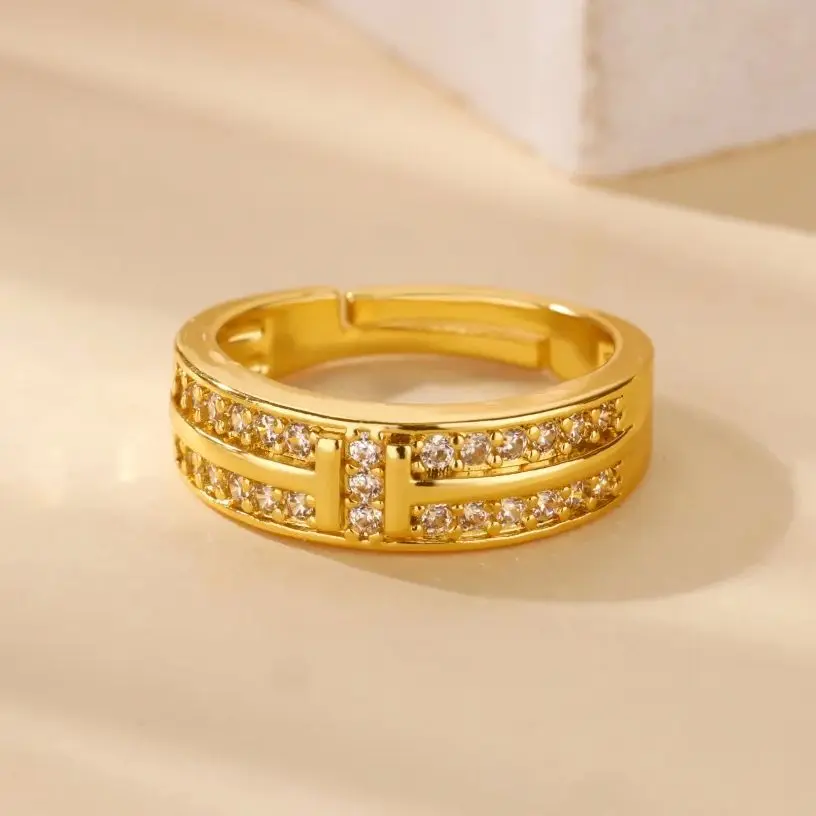 Luxury Brand Zirconia Minimalist Rings For Women