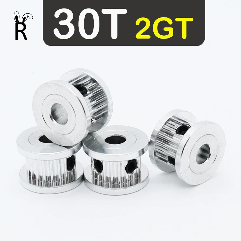 2GT 30Teeth Timing Pulley Idler Bore 4/5/6-8/10/12mm Belt Width 6/10mm 2M 3D Printer Tensioning Pulley GT2 30T Synchronous Wheel