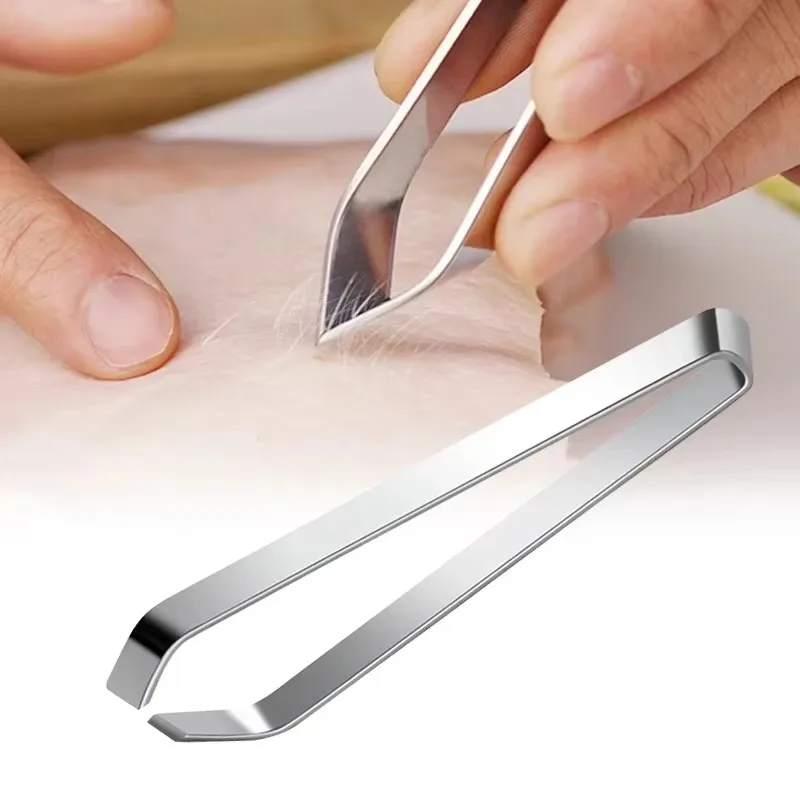 Durable Stainless Steel Fish Bone Tweezers Pincer Clip Puller Remover Tongs Fish Bone Plucking Clamp Kitchen Gadgets Tools