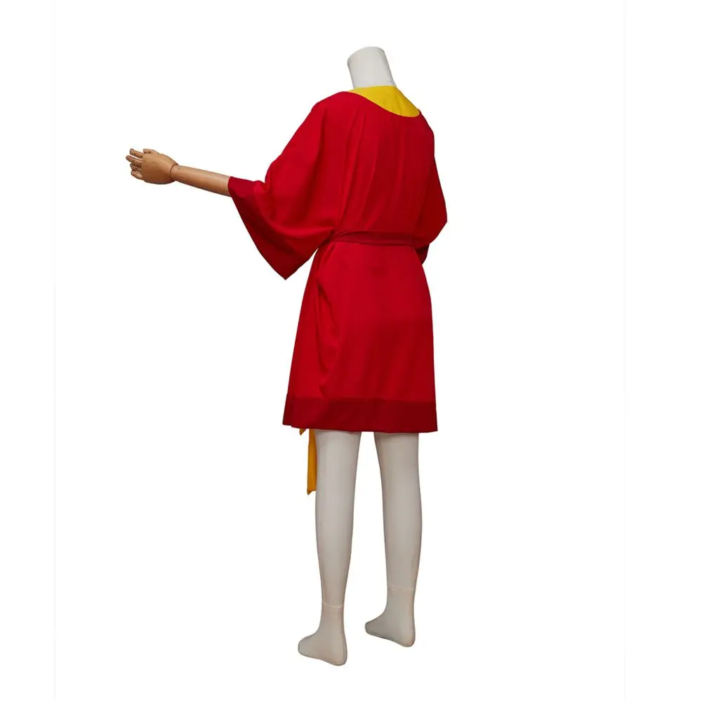 Anime tornar-se rei role play traje masculino vermelho robe com cinto chapéu ternos halloween festa de carnaval egito imperador cosplay uniforme