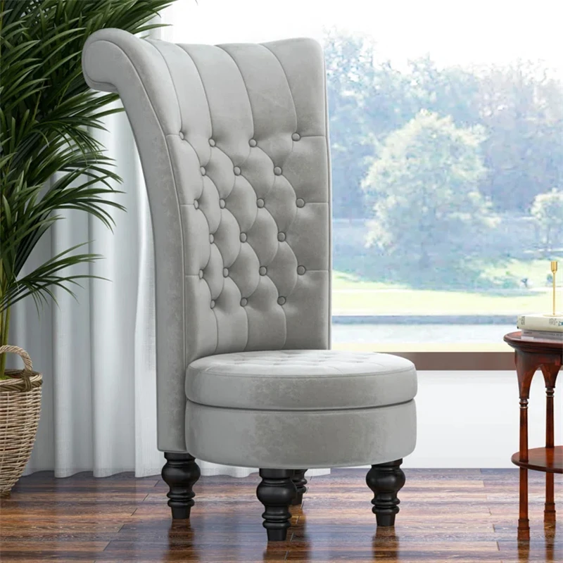 

Nordic armless sofa chair with high back