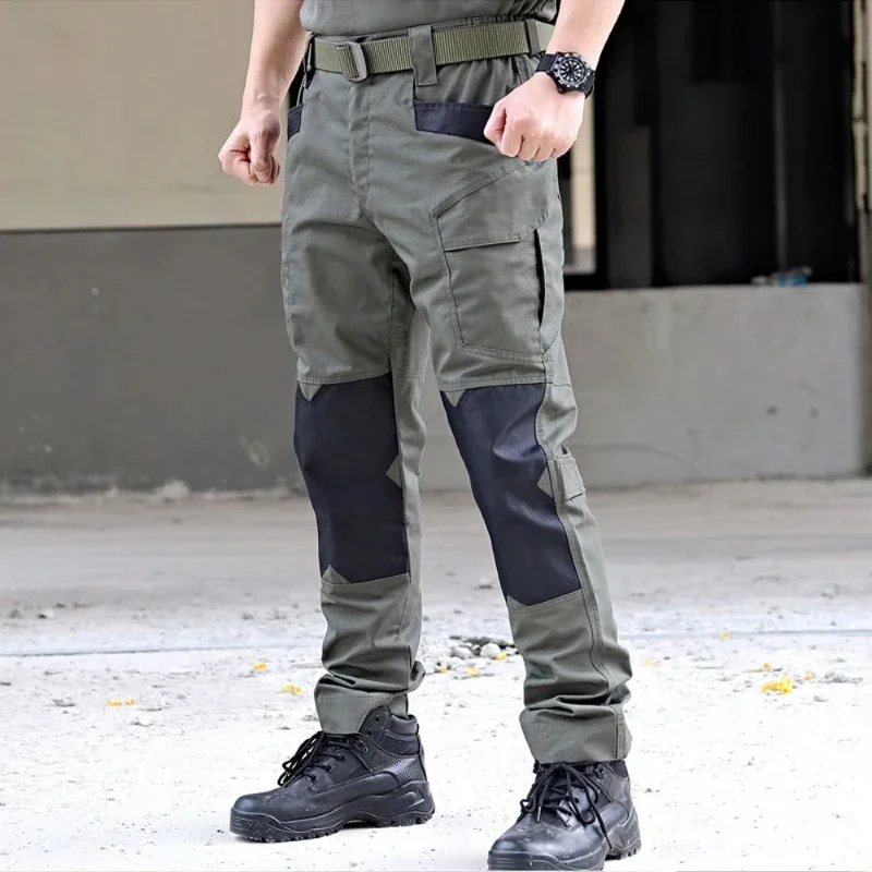 Tactical Pants Men Summer Work Wear Cargo Pant IX6 Raider Outdoor Multi-pocket Hunting Ripstop Camo Loose Hiking Trouser Spring
