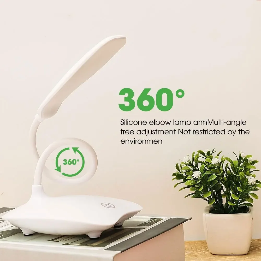 Description Picture 3 of itemDimmable LED Desk Lamp Touch Table Lamp DC5V 400mah Rechargable Night Light Touch 3 Gear Dimming Portable Book Reading Lamp