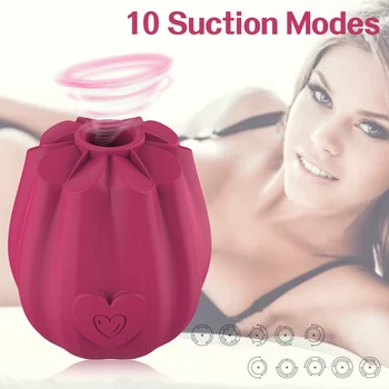 Rose Vibrator Clitoral Sucking Vibrator Rose Toys with Vibrating Egg Suction Vaginal Anal Stimulator Adult Sex Toy for Women 2