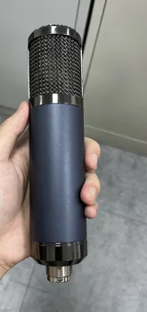 Corpo del microfono fai-da-te 687 con custodia per filtro pop, cornice per parte audio da studio, colore nero e argento Nero