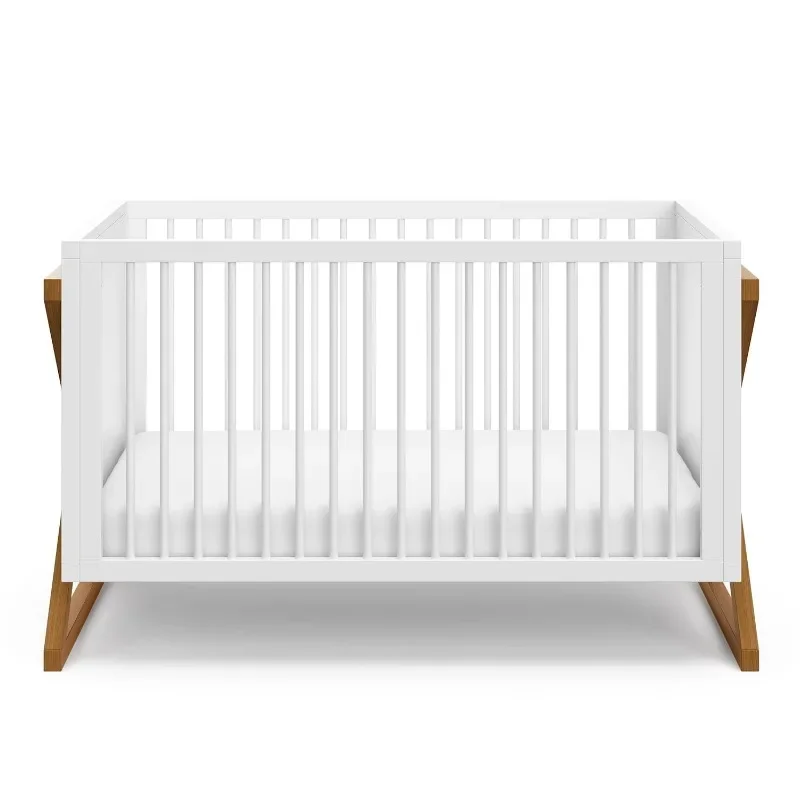 3-in-1 Convertible Crib (Vintage Driftwood) Easily Converts to Toddler Bed & Daybed, 3-Position Adjustable 6