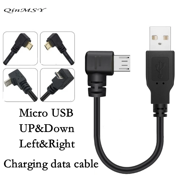 Superior ZRL Cavo USB A Micro USB Angolato 90° (Gomito Destro/Sinistro) Per Ricarica Rapida E Sincronizzazione - 15cm, 50cm, 1m - 4