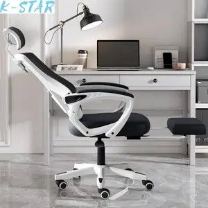 K-STAR Computer Chair Home Office Chair Reclining Lift Swivel Chair Dormitory Student Gaming Game Seat Backrest Human Chair 2024