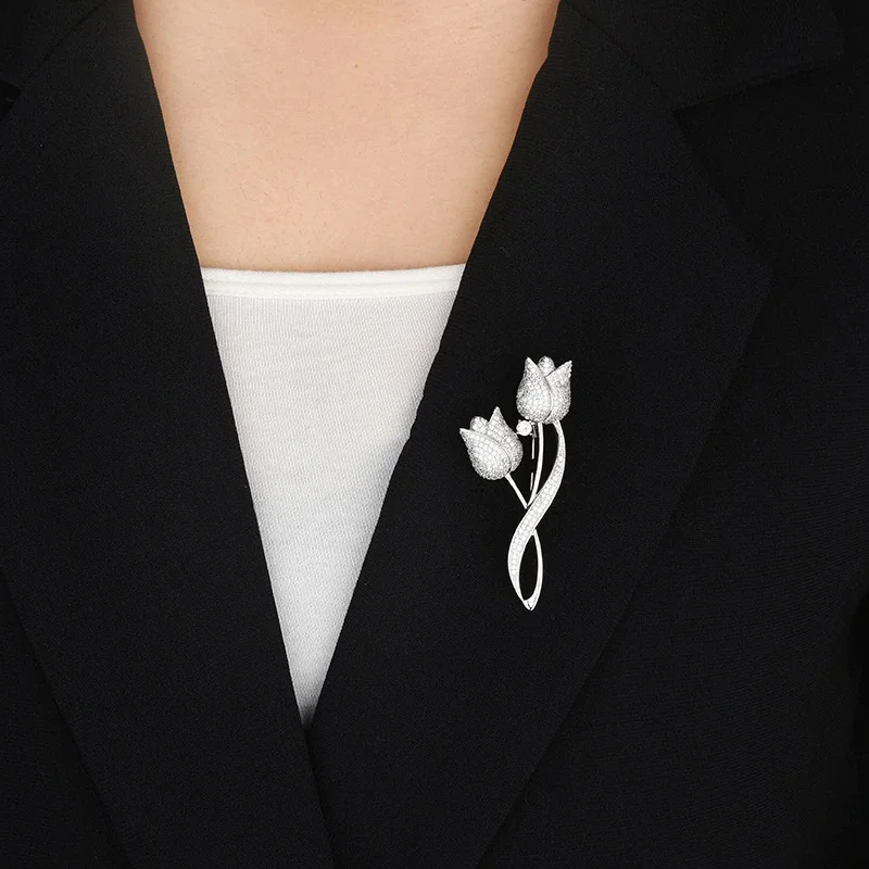 Flower Brooch Suit Jacket Lapel Pin SYGA Brooch Pin Fashion